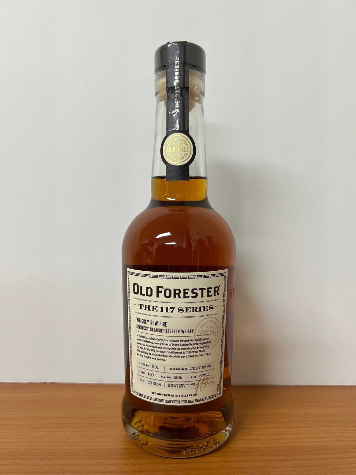 Old Forester The 117 Series Whiskey Row Fire 100 Proof 375ml