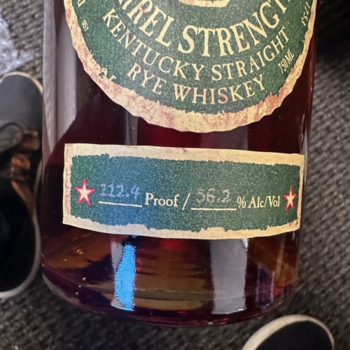 Michter's Barrel Strength Rye 112.4 Proof