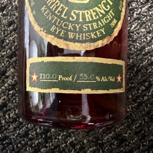 Michter's Barrel Strength Rye 110 Proof