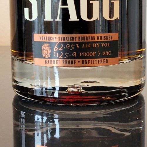 Stagg (not-Jr) batch #23C Barrel Proof Bourbon 2023 at 125.9 proof