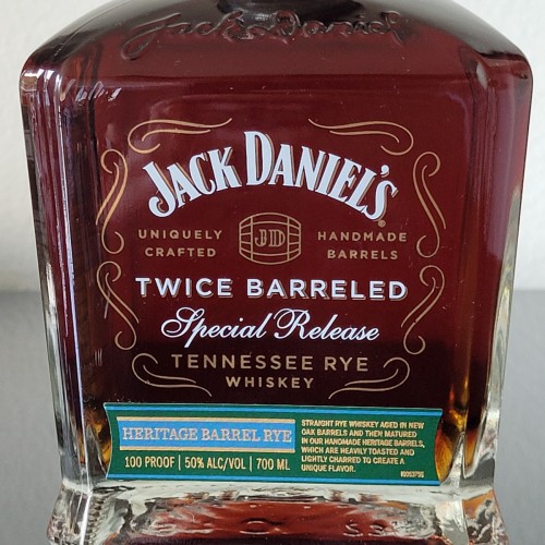 2023 Jack Daniel's Twice Barreled Special Release Heritage Barrel Rye Whiskey Daniels