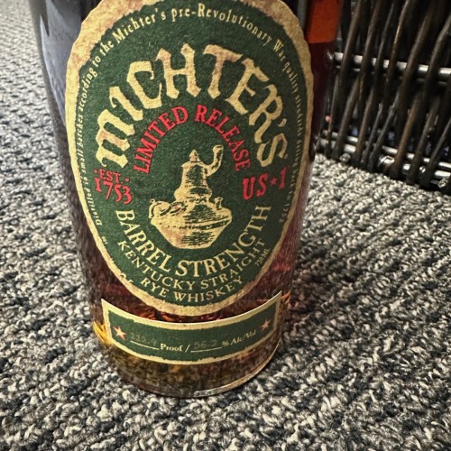 Michter's Barrel Strength Rye 112.4 Proof