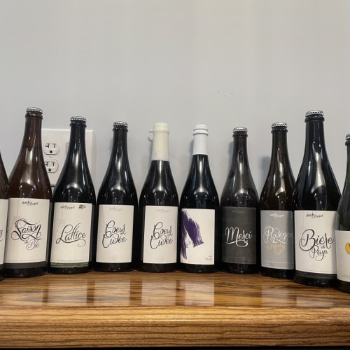 Side Project 10 bottle Lot Coeur de Cuvee b5 & 6, Loem Lattice Fuzzy b2 Merci b3 du Ble b4 Le Saisonnier Provence Darjeeling Vanilla Biere du Pays