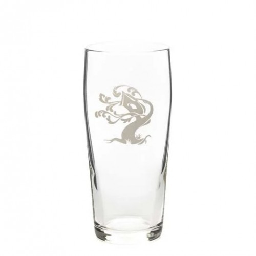 Tree House White Willi Pint Glass New