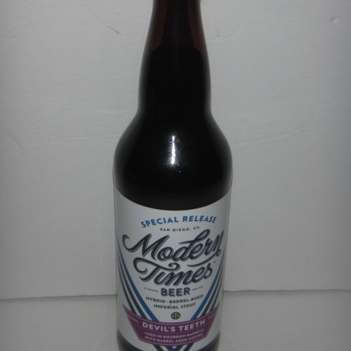 Modern Times Barrel Aged Devil's Teeth with Coffee, 22oz bottle