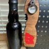 Wisconsin (W) - Fan Tribute - Beer Bottle Opener - Made from Walnut from Wisconsin