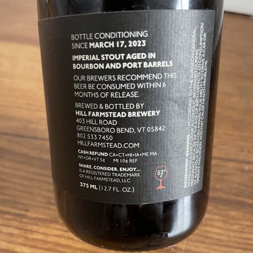 Hill farmstead Damon bourbon/Port