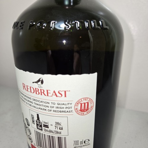 Redbreast 10 yr old single pot still distillery edition