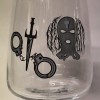 TROON Silver MASK DAGGER & HANDCUFFS GLASS BRAND NEW