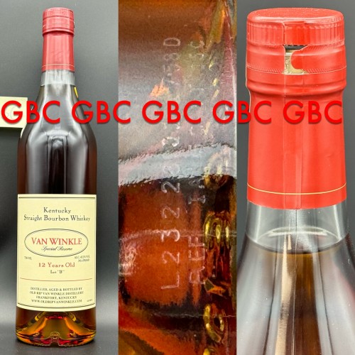 Van Winkle Special Reserve Lot B Pappy 12 Year Old Kentucky Straight Bourbon Whiskey 750ml 2023