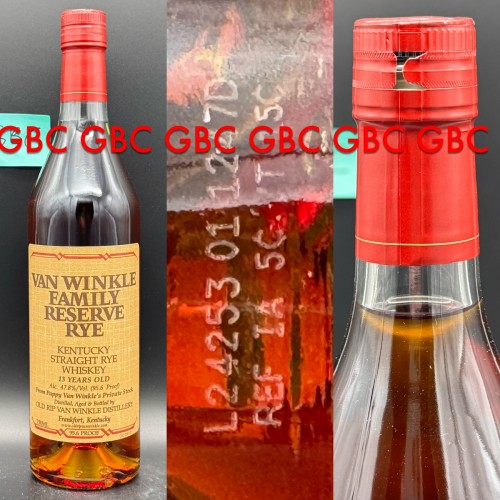 Van Winkle Family Reserve 13 Year Old Kentucky Straight Rye Whiskey Pappy 750ml 2024