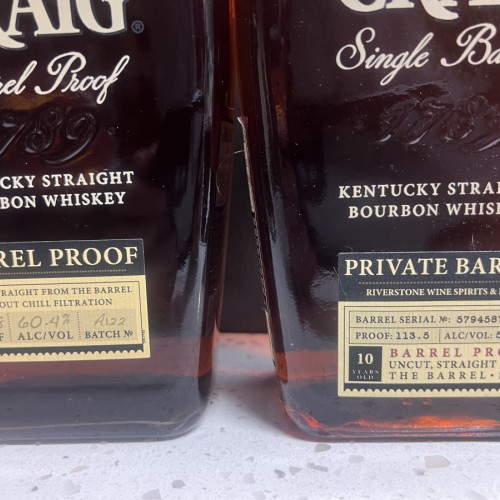 Elijah Craig Barrel Proof 2 bottles