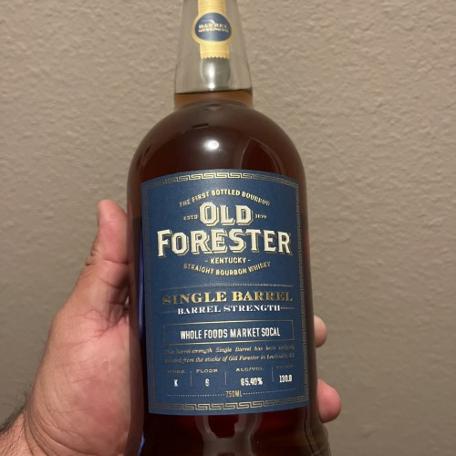 Old Forester Single Barrel Barrel Strength Bourbon Store Pick