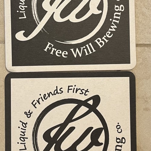 Free Will Brewing - Set of (2) Coaster Set