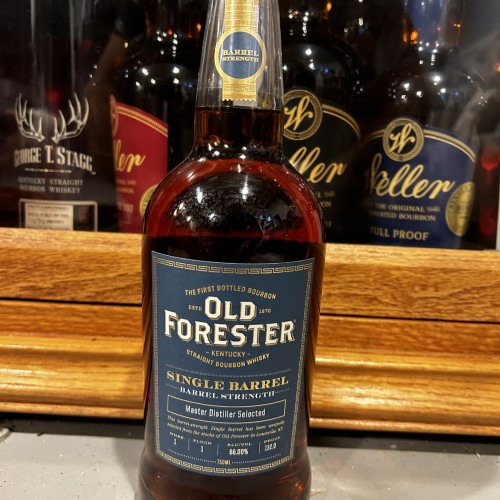 Old Forester Single Barrel Barrel Strength Store Pick