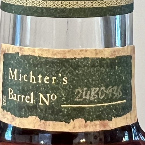 MICHTER'S BARREL STRENGTH RYE 2024