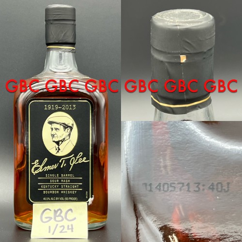 Elmer T. Lee 'Commemorative Death Bottle' Single Barrel Sour Mash Bourbon Whiskey 750ml 2014