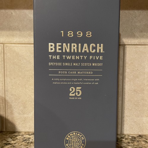 Benriach “The Twenty Five” 25 year Speyside Single Malt Scotch Whisky