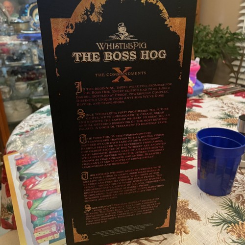 Whistlepig Boss Hog 10 X