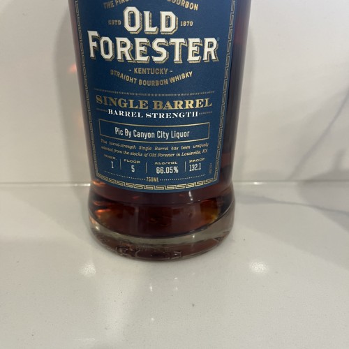 old forester barrel strength bourbon