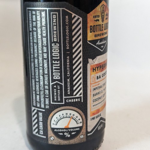 Bottle Logic 2020 Hypermash Hydra Coconut Coffee Stout 1 Bottle