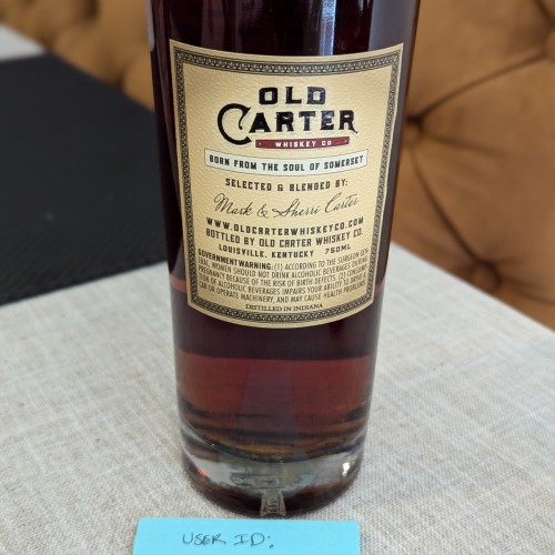 Old Carter Small Batch No. 14 Straight Bourbon Whiskey