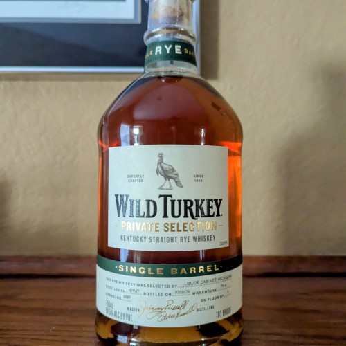 Wild Turkey Single Barrel Private Select RYE!