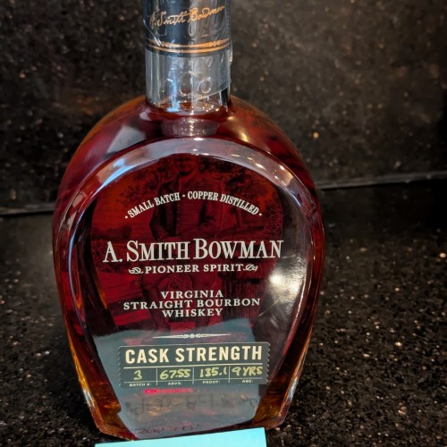 A Smith Bowman Cask Strength