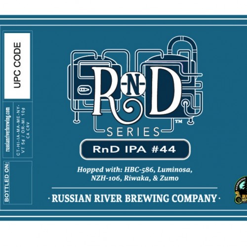 2 BOTTLES OF FRESH RnD Series IPA #44 (BOTTLED 5/2/24)