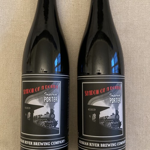 4 BOTTLES OF RUSSIAN RIVER SHADOW OF A DOUBT IMPERIAL PORTER