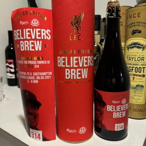 Carlsberg / ERDINGER Liverpool FC Believers Brew Limited Edition /491