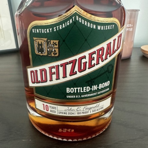 Old Fitzgerald 10 Years Aged Decanter Bottled-In-Bond Bourbon Spring 2024