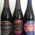 Lot of (3) Bruery Bottles: Rue D'Floyd, Wineification 3, and Mocha Wednesday