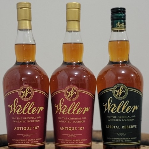 2x WELLER ANTIQUE 107 & 1x WELLER SPECIAL RESERVE