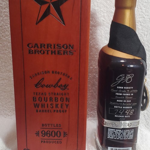 Garrison brothers cowboy bourbon 2022 limited edition