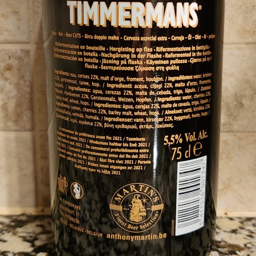 Timmermans Oude Kriek (2009) - 750ml