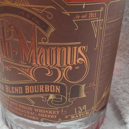 Joseph Magnum Cigar Blend Bourbon batch 139