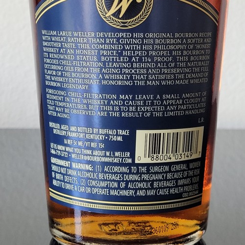 Weller Full Proof 7-Years Store Pick FP SP 750ml Bourbon Wheated Whiskey 2023