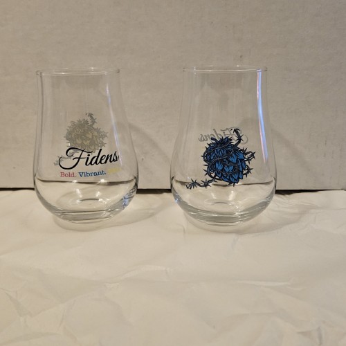 Fidens Blue Hop Bulb Glass