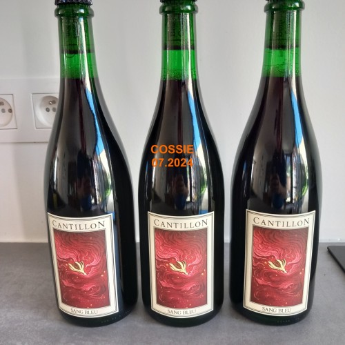 3 bottles SANG BLEU CANTILLON