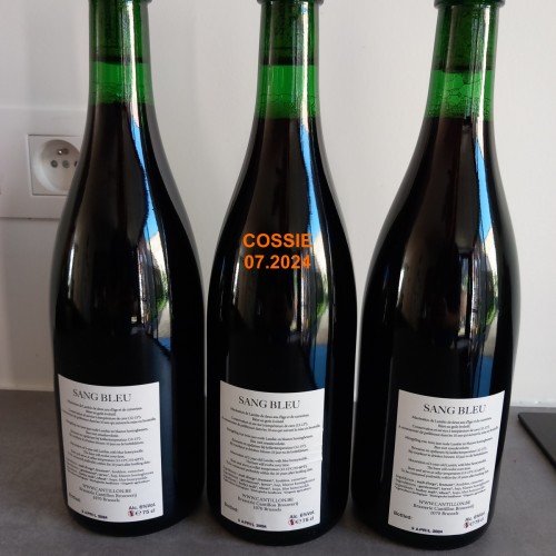 3 bottles SANG BLEU CANTILLON