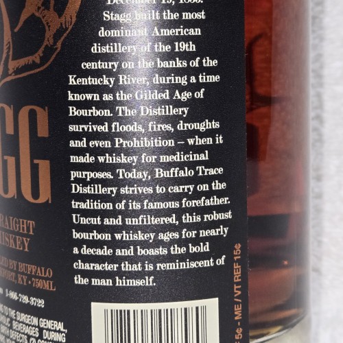 Stagg kentucky straight bourbon whisky 24A