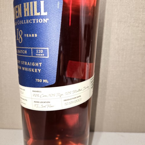 Heaven Hill heritage collection 18 yr  bourbon