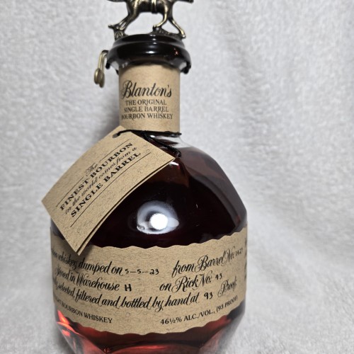 Blanton's single barrel A 5/5/23 with box and bag