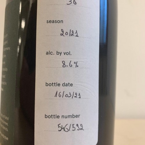 1 bottle (75cl) of  3 Fonteinen - 3F Muscat Bleu - Blend 36