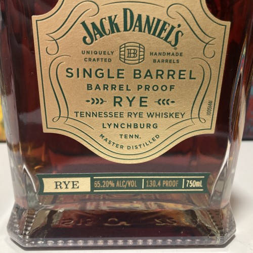 Jack Daniels Single Barrel Barrel Proof Rye