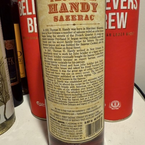 2024 BTAC THOMAS H. HANDY SAZERAC - UNCUT / UNFILTERED STRAIGHT RYE WHISKEY BARREL PROOF