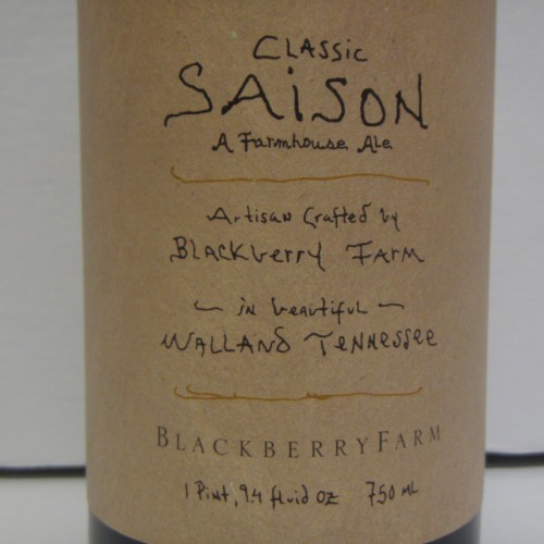 Blackberry Farm Classic Saison Farmouse Ale, 22 oz Bottle