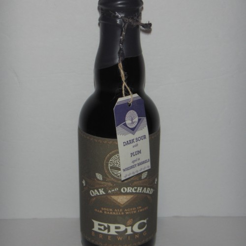 Epic Brewing Oak and Orchard Dark Sour With Plum (Release #6), 375ml bottle (Retired)