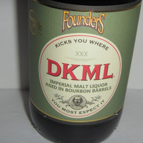 Founders DKML 2017 Barrel Aged Malt Liquor, 12 oz bottle (retired)